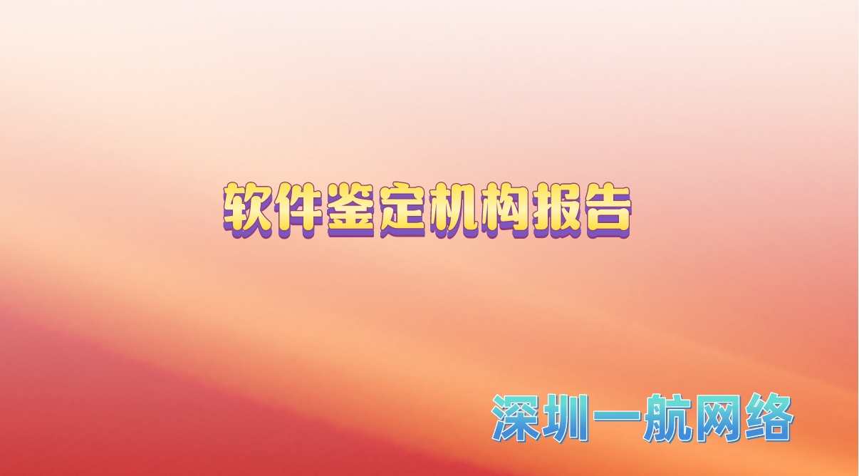 軟件鑒定機構報告